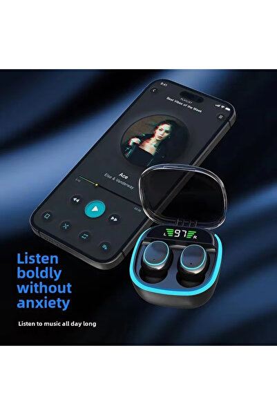 Generic Wireless Bluetooth Earphones, Long-Lasting, Easy to Wear, Painless, Small, White