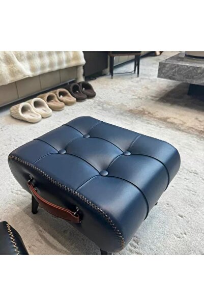 Zztcmp Footstool Ottoman,Stylish and Functional Faux Leather Footrest,Shoe bench 40*31*25CM