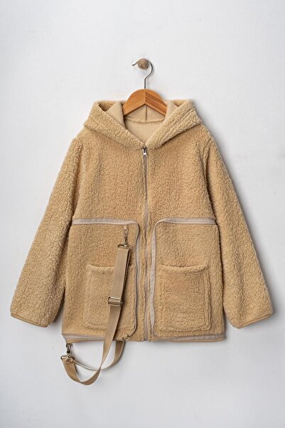 Minigimin Cicileri Palton de pluș pentru copii unisex care se poate transform...