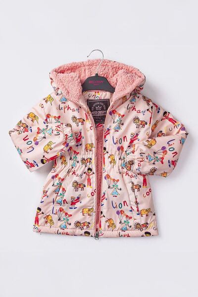 Minigimin Cicileri Mixed Lion Character Printed Girls' Inside Welsoft m Trans...