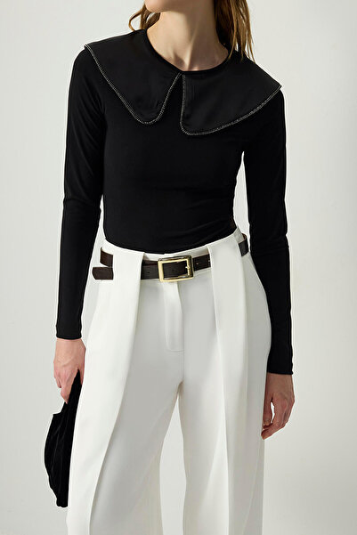 Touché Privé Satin Collar Bodysuit