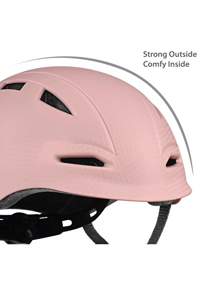 QPLAY Manbo Kids Bike Helmet, ABS & EPS Foam, Adjustable Fit, 1-6Y, 3 Removable Liners - Coral Pink