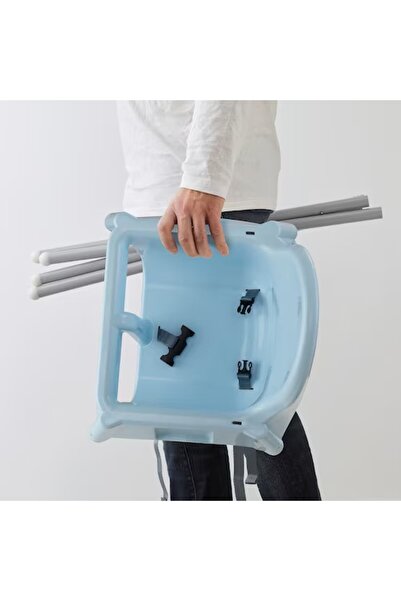 Flippy Τηλεσκοπική Καρέκλα Φαγητού Flippy, Ρυθμιζόμενη, Ζώνη Ασφαλείας, Υποπόδιο, 6–32 Μηνών, Μπλε