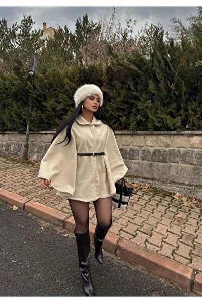 TRENDLİA Bej Renk Panço