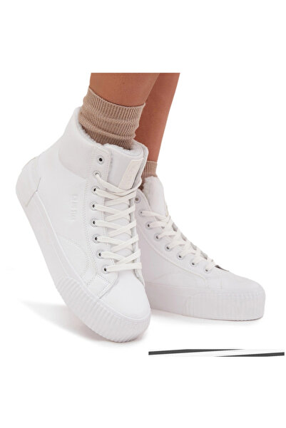 Big Star Shoes Women's Heated Platform Sneakers Big Star OO274794 White 40