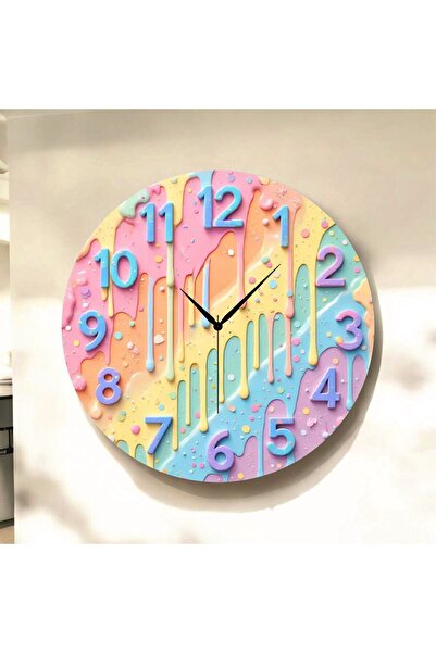 AA Shop Renkli Baskı Desenli Sayılı Yılbaşı Hediyelik Ahşap Sessiz Tablo Duva...