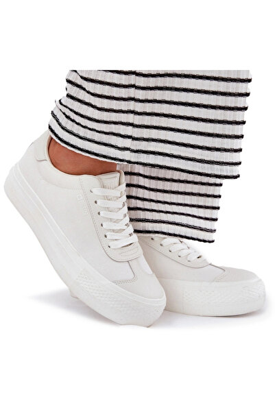 Big Star Shoes Pantofi Sport Femei Pe Platformă Big Star RR274337 Albi 36