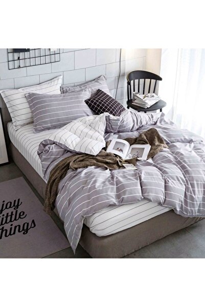 CHIRASO CHIRASO Linen, Satin Cotton, 1 person, ELASTIC Sheet 140x200cm, Pillowcase 155x200, 2 Pillowcases