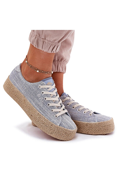 Lee Cooper Women's Platform Sneakers With Braid LCW-25-02-3284 Light Beige 37