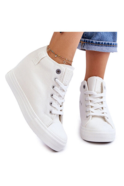 Big Star Shoes Big Star Platform Sneakers LL274035 White 39