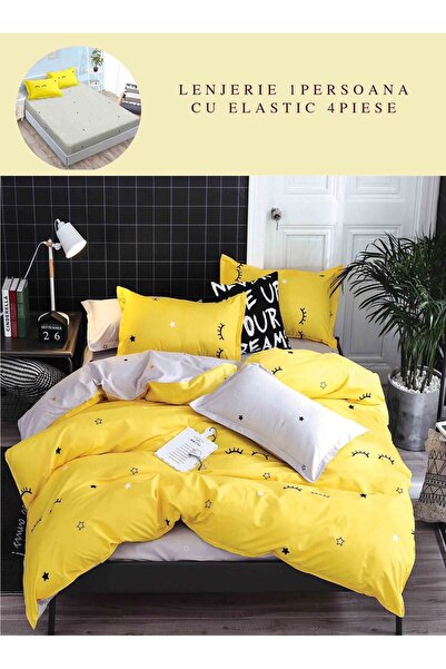 CHIRASO CHIRASO Linen, Satin Cotton, 1 person, ELASTIC Sheet 140x200cm, Pillowcase 155x200, 2 Pillowcases