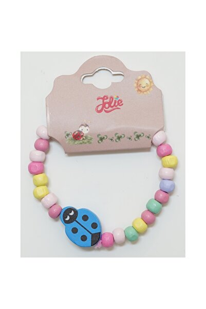 Flippy Martisor Rainbow Bracelet for Children, Elastic, Wooden, Model 5,