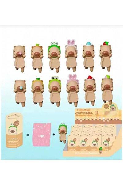 Noor Design Capybara Sürpriz Figür Oyuncak Telefon, Tablet Aksesuarı