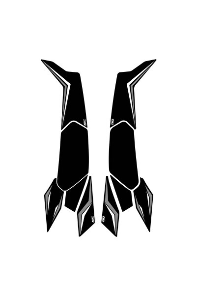 GP KOMPOZİT Honda PCX 125 / 150 2025 Uyumlu Yan Alt Ayak Pad Gri