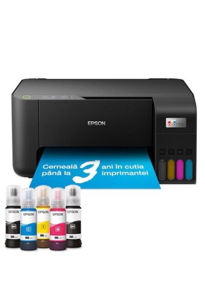 EPSON Multifunctional inkjet color CISS EcoTank L3230, A4, 10 ppm, 5760x1440dpi, USB Negru