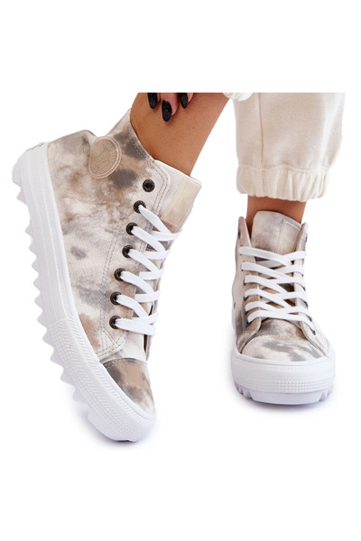 Big Star Shoes Tenisi pentru femei High Big Star LL274047 Army 37