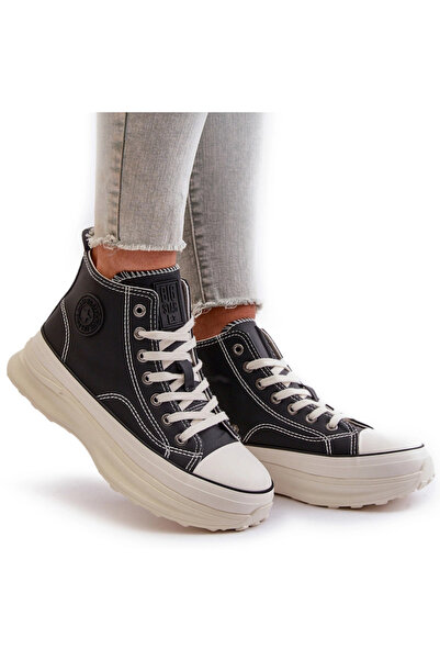 Big Star Shoes Adidași Femei Călduroși Pe Platformă Piele Big Star OO274068 R...