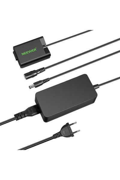 NEEWER EN-EL25 dummy battery set with AC adapter, 370cm, for compact cameras