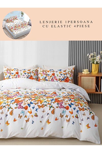 CHIRASO CHIRASO Linen, Satin Cotton, 1 person, ELASTIC Sheet 140x200cm, Pillowcase 155x200, 2 Pillowcases