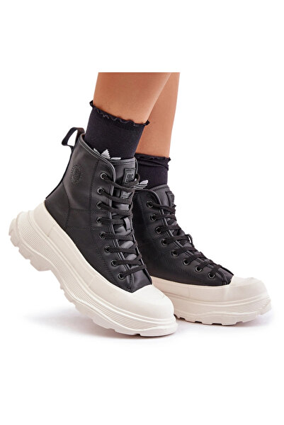 Big Star Shoes Tenisi Din Piele Izolați Pe Platformă Masivă Big Star OO274A59...