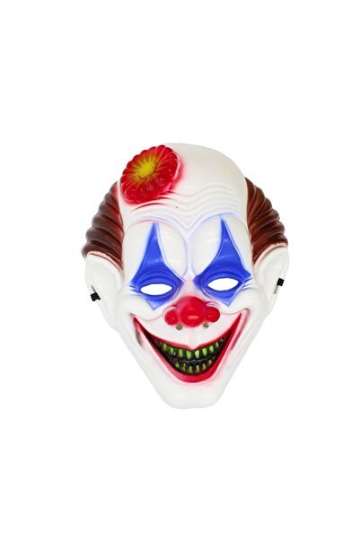 Goodmark Mască de Halloween, Goodmark, model de clovn înfricoșător, cu zâmbet malefic, mărime universală