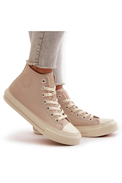 Big Star Shoes Adidași Femei Izolați Din Piele Bej Big Star OO274934 38