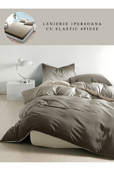 CHIRASO CHIRASO Linen, Satin Cotton, 1 person, ELASTIC Sheet 140x200cm, Pillowcase 155x200, 2 Pillowcases