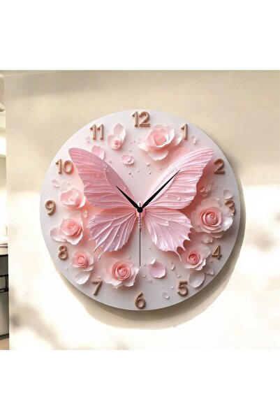 AA Shop Kelebek Çiçek Renkli Baskı Desenli Sayılı Yılbaşı Hediyelik Ahşap Ses...