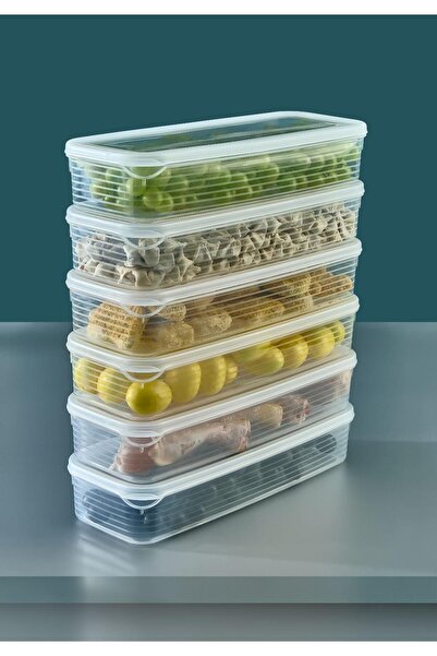 origa 12'li 1200 ml Mikrodalga Buzdolabı Saklama Kabı Buzdolabı Organizeri