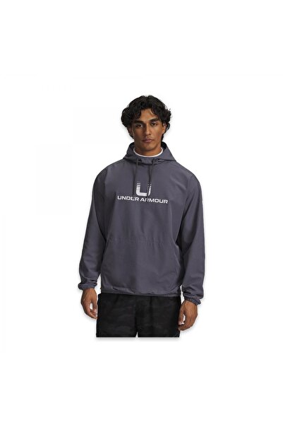 Under Armour 6003864 Ua Unstoppable Wvn Hoodie Gri Erkek Sweatshirt