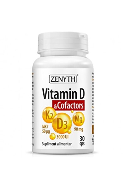 Zenyth Pharmaceuticals Vitamina D și cofactori, 30 capsule, Zenyth