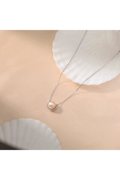 delis Lantisor argint 925, JW1705, model cu perla, placat cu rodiu