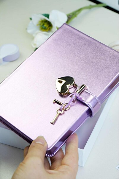Victoria's Journals Hush Hush Kilitli Metalik Defter Kutulu 80gr. 160 yp. Çiz...