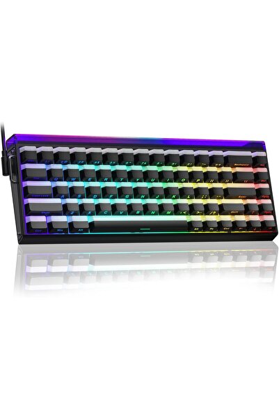 Aula HERO 68 Gaming Keyboard - Hall Effect Magnetic Switches, 0.01mm Adjustable, RGB, 60% (Black)