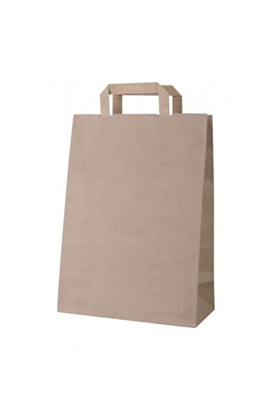 MSG PACKAGING Set of 50 catering transport bags, natural, flat handle, 27 x 1...