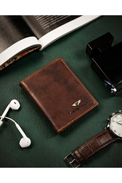 Other Peterson Slim Leather Card Wallet - Brown