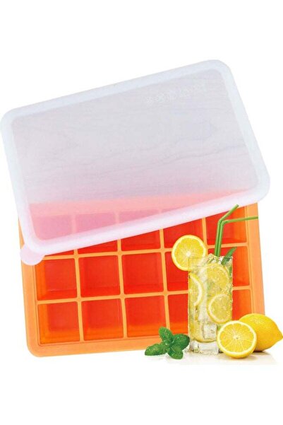 fun zone قوالب مكعبات ثلج عامة من السيليكون، ١٥ شبكة مع غطاء مقاوم للانسكاب، ...