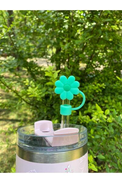 madamini 1 Adet Stanly Quencher Su Matarası Uyumlu Çiçek Pipet Ucu Tıpası, 40...