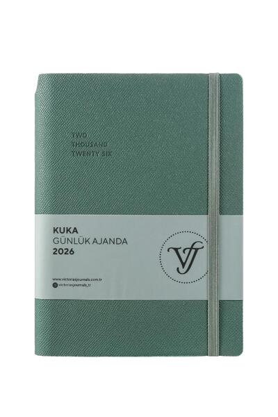 Victoria's Journals Kuka 2026 Daily Agenda A5 (14X20,5Cm) Ivory 80 Gsm 416 Pa...