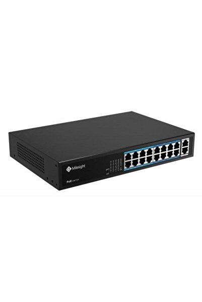 MILESIGHT TECHNOLOGY Διακόπτης POE Milesight 16 Θύρες POE MS-S0216-GL, Θύρες:...