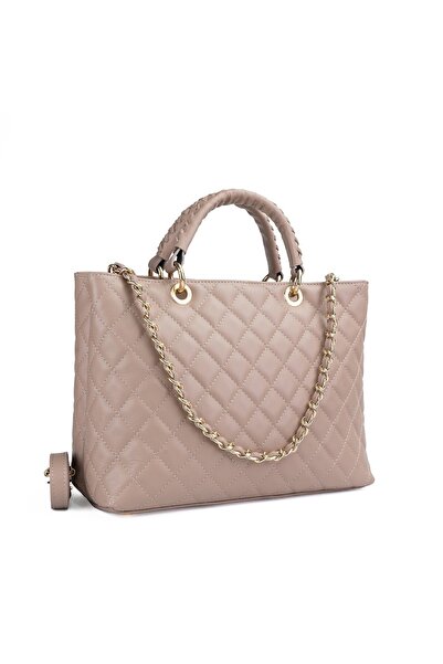 Posete Fagaras Poseta Piele Georgie - Roz Pudra, Geanta Casual din Piele Natu...