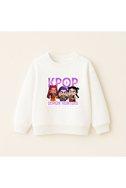 fasardi K-pop Demon Hunters Huntrix Zoey Rumi Mira Принт з довгими рукавами для дівчаток Світшот