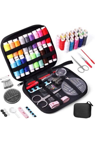 COOYA Sewing Kit with Case Portable Sewing Supplies for Home Traveler, Adults, Beginner, Emergency