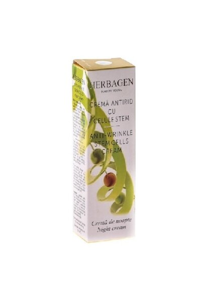 Herbagen Crema Antirid de Noapte cu Celule Stem, 30 gr, Macadamia