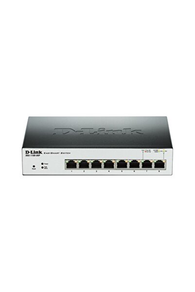 D-Link Switch DGS-1210-08P, 6 x 10/100/1000, 2 Combo
