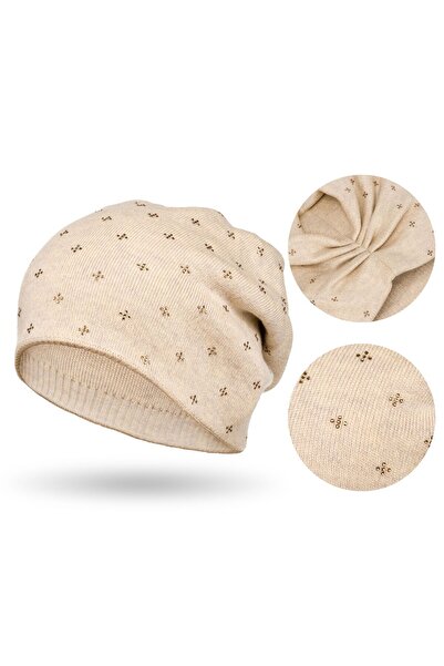 Other Căciulă bej PETERSON pentru femei cu detalii din cristale