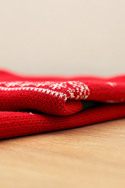 Sitilin Christmas Patterned Knitwear Red Green Blanket Winter Soft Blanket for Babies Stl70104