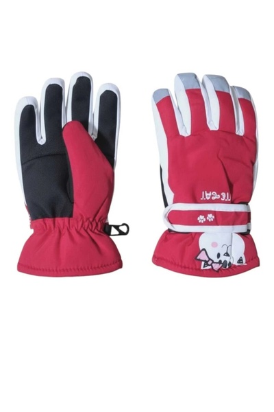 Kitti Snow Skiing Gloves for Ages 4-9 with Fleece Lining and Waterproof