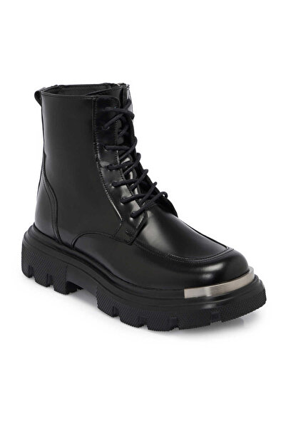 Tergan Siyah Hakiki Deri Erkek Casual Bot - E24K1BT57061-A23