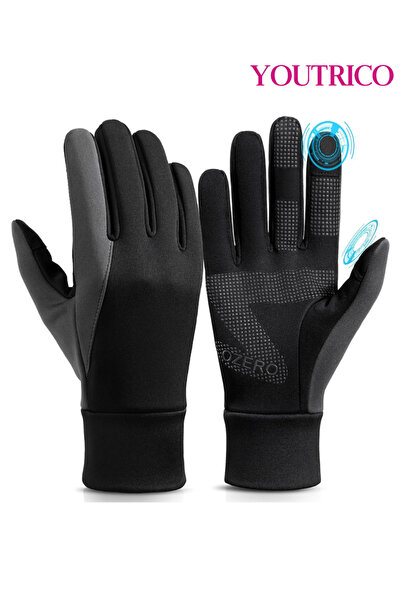 Youtrico Women's and Men's Winter gloves waterproof windproof warm running riding driving hiking